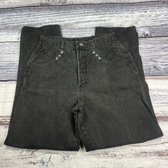 Vintage Rockies Rocky Mountain High Waisted Black Jeans, Women’s Size 27 - Picture 1 of 6